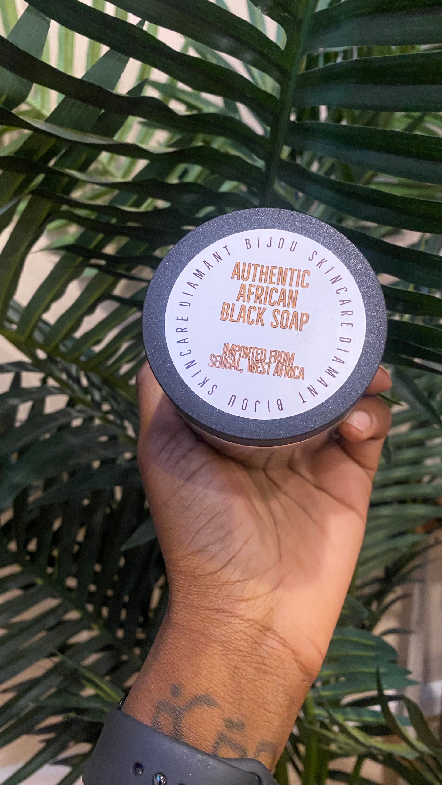 Authentic African Black Soap Jar